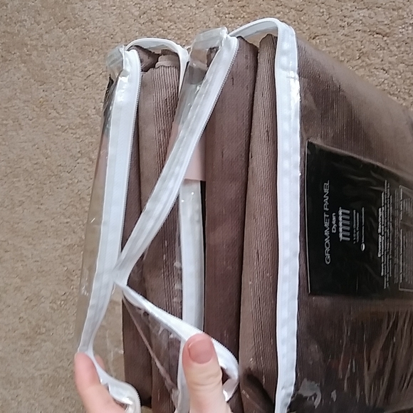 2 Grommet Panels Mocha 50 in x 84 in, Studio JCP Home - Picture 11 of 16